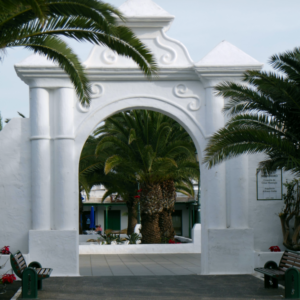 lanzarote białe budynki architektura